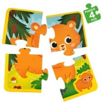 Puzzle Enfant Lisciani Giochi 16 x 0,1 x 16 cm Tactile 24 Pièces 4 Pièces (6 Unités)