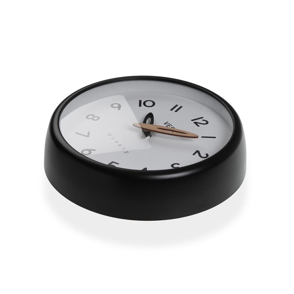 Wanduhr Versa Weiß Schwarz Kunststoff