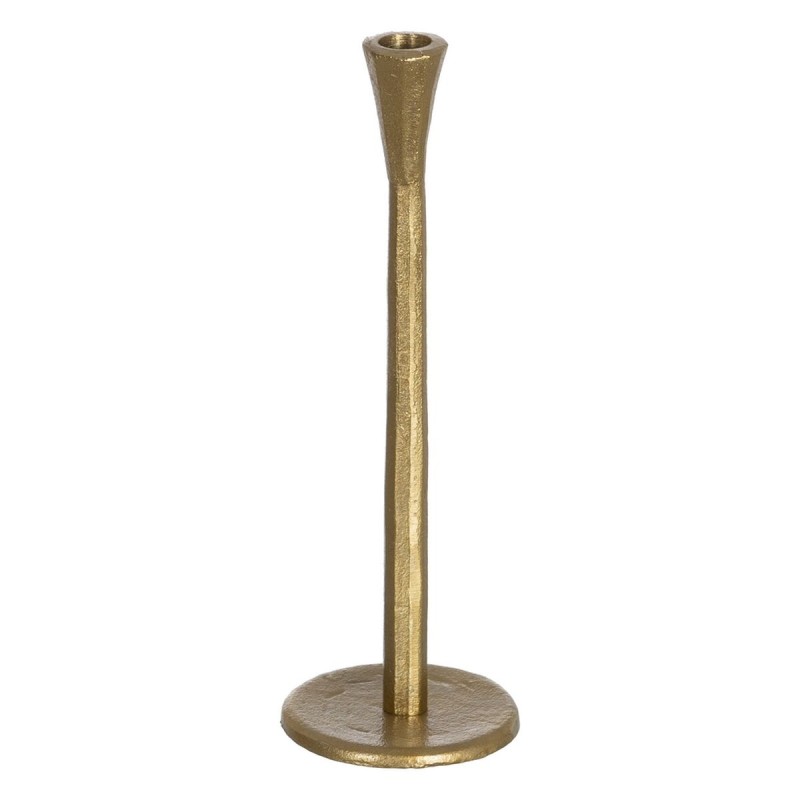 Candleholder Golden Aluminium 10 x 10 x 31 cm