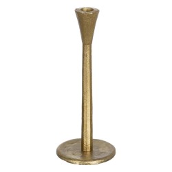 Candleholder Golden Aluminium 10 x 10 x 27 cm