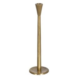 Candleholder Golden Aluminium 10 x 10 x 37 cm