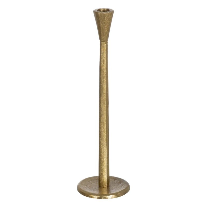 Candleholder Golden Aluminium 10 x 10 x 37 cm