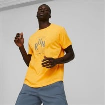 T-shirt à manches courtes homme Puma Jaune Homme