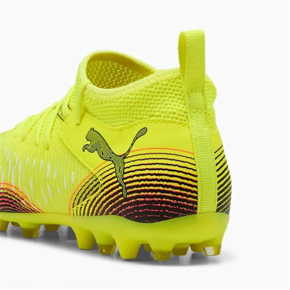 Childrens Football Boots Puma Future 8 Match Mg Yellow