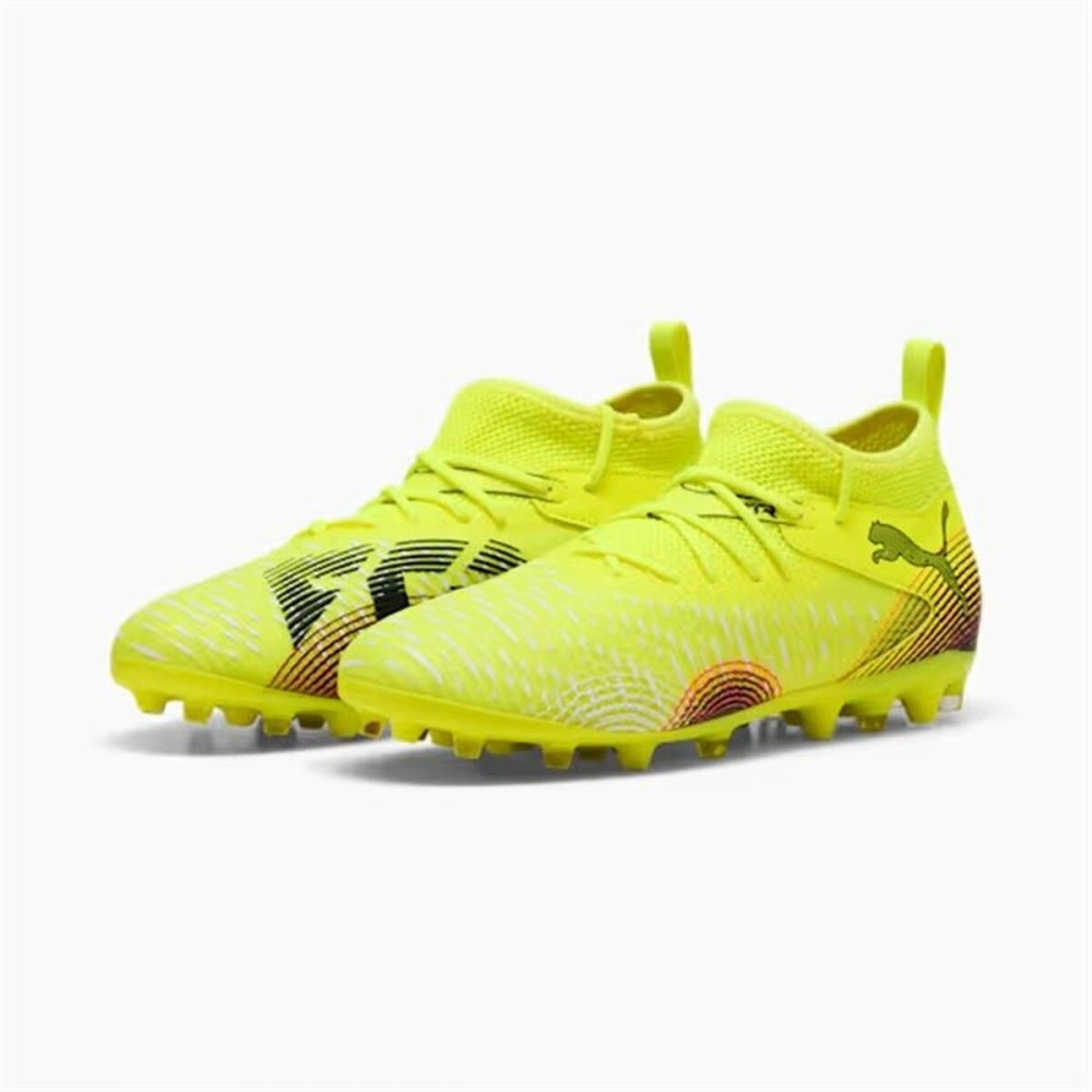 Childrens Football Boots Puma Future 8 Match Mg Yellow