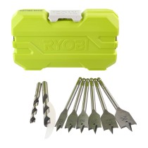 Satz Bohrer Ryobi Holz 12 Stücke