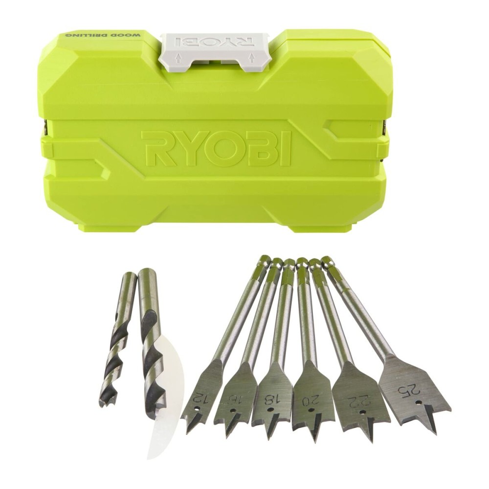 Satz Bohrer Ryobi Holz 12 Stücke