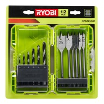 Satz Bohrer Ryobi Holz 12 Stücke