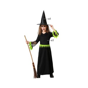 Verkleidung für Kinder grün Hexe