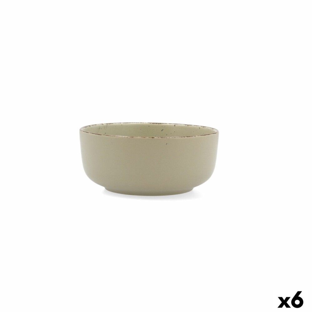 Schüssel für Vorspeisen Quid Duna grün aus Keramik 15 x 15 cm (6 Stück)
