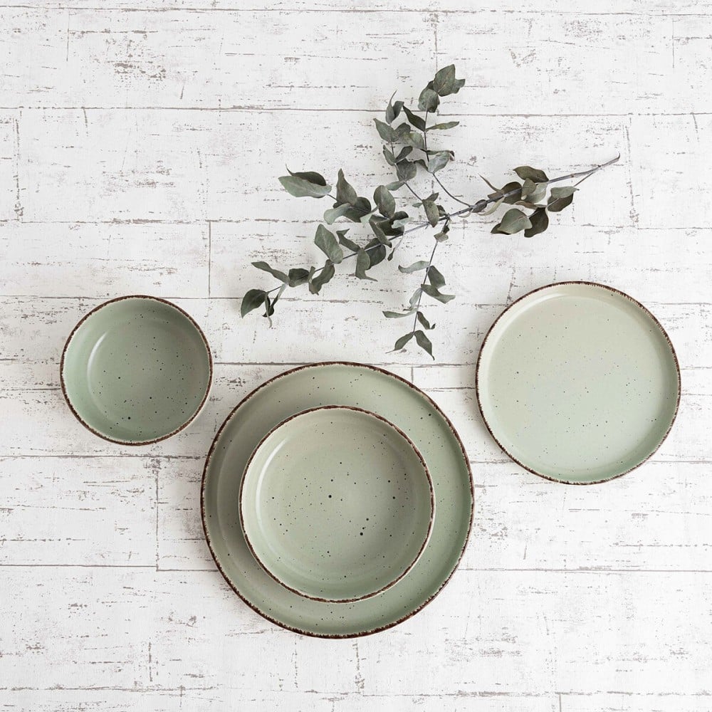 Snack Bowl Quid Duna Green Ceramic 15 x 15 cm (6 Units)