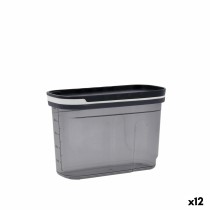 Lebensmittelbehälter Quid City Grau 1,2 L mit Deckel Ausgabegerät (12 Stück)
