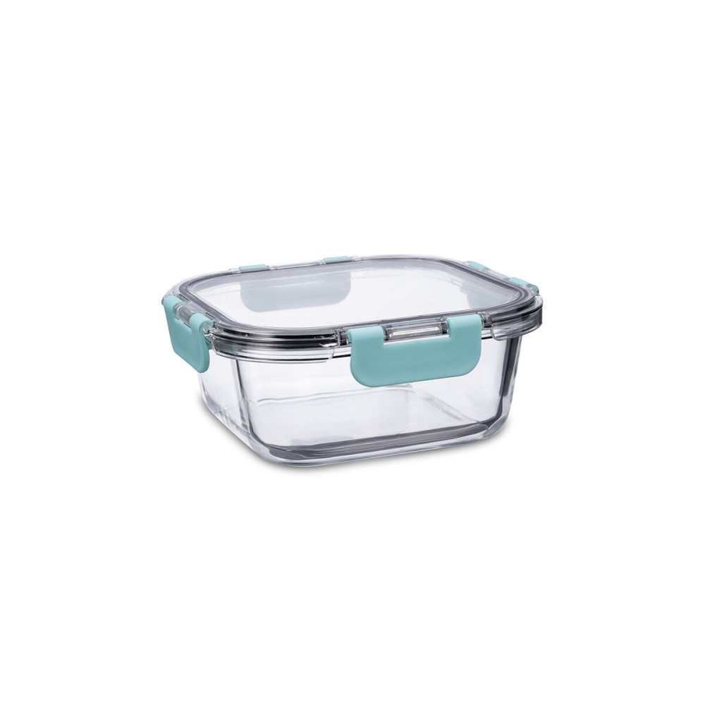 Lunchbox hermetisch Quid Purity karriert 800 ml Durchsichtig Glas (6 Stück)