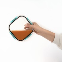 Lunchbox hermetisch Quid Purity karriert 800 ml Durchsichtig Glas (6 Stück)
