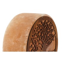 Tischlampe Home ESPRIT Baum Braun Rosa Holz Salz 15 W 220 V 16 x 7 x 18 cm