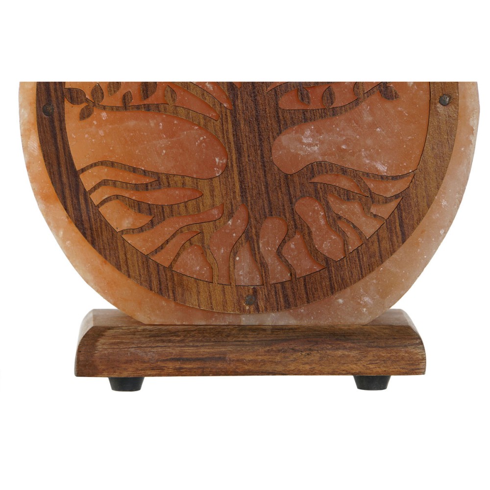 Lampe de bureau Home ESPRIT Arbre Marron Rose Bois Sel 15 W 220 V 16 x 7 x 18 cm