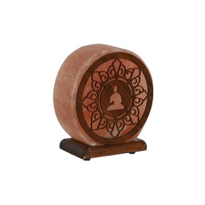 Tischlampe Home ESPRIT Braun Rosa Salz Mango-Holz 15 W 220 V 16 x 7 x 18 cm