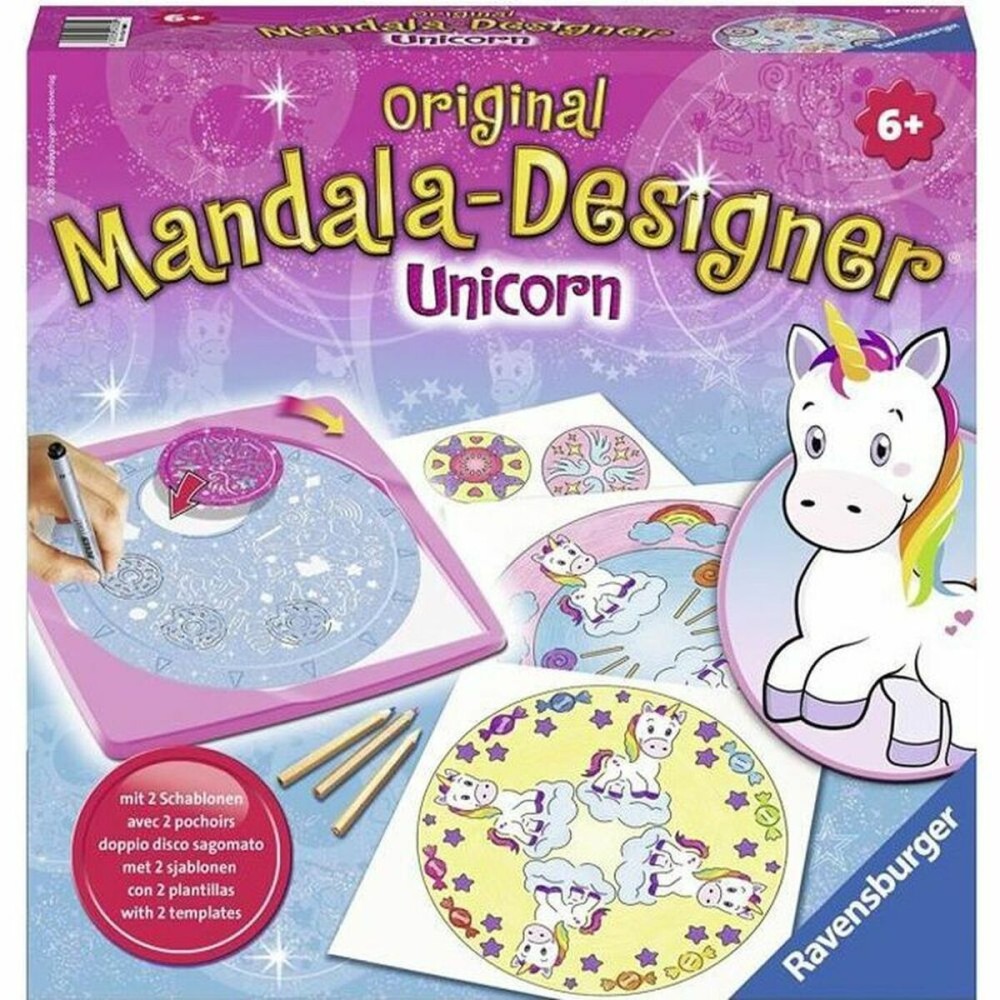 Dessins à peindre Ravensburger Design Unicorn Mandala