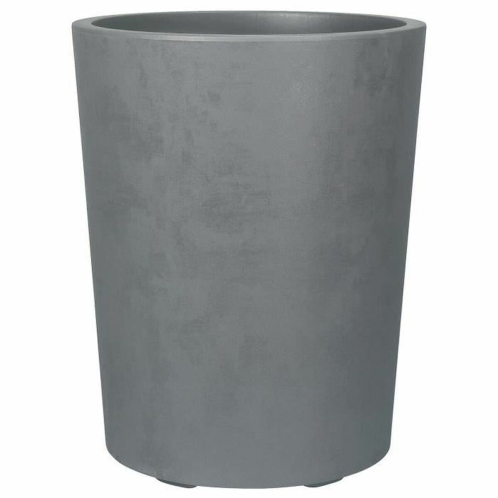 Blumentopf Deroma Grau Kunststoff rund Zylinder
