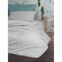 Bettbezug-Set Blau Weiß 220 x 240 cm