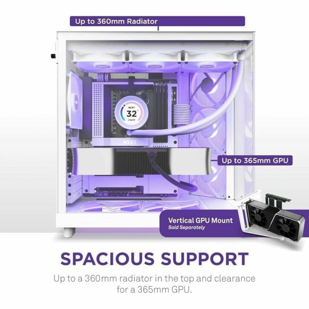 ATX Semi-Tower Gehäuse NZXT CC-H61FW-R1 Weiß