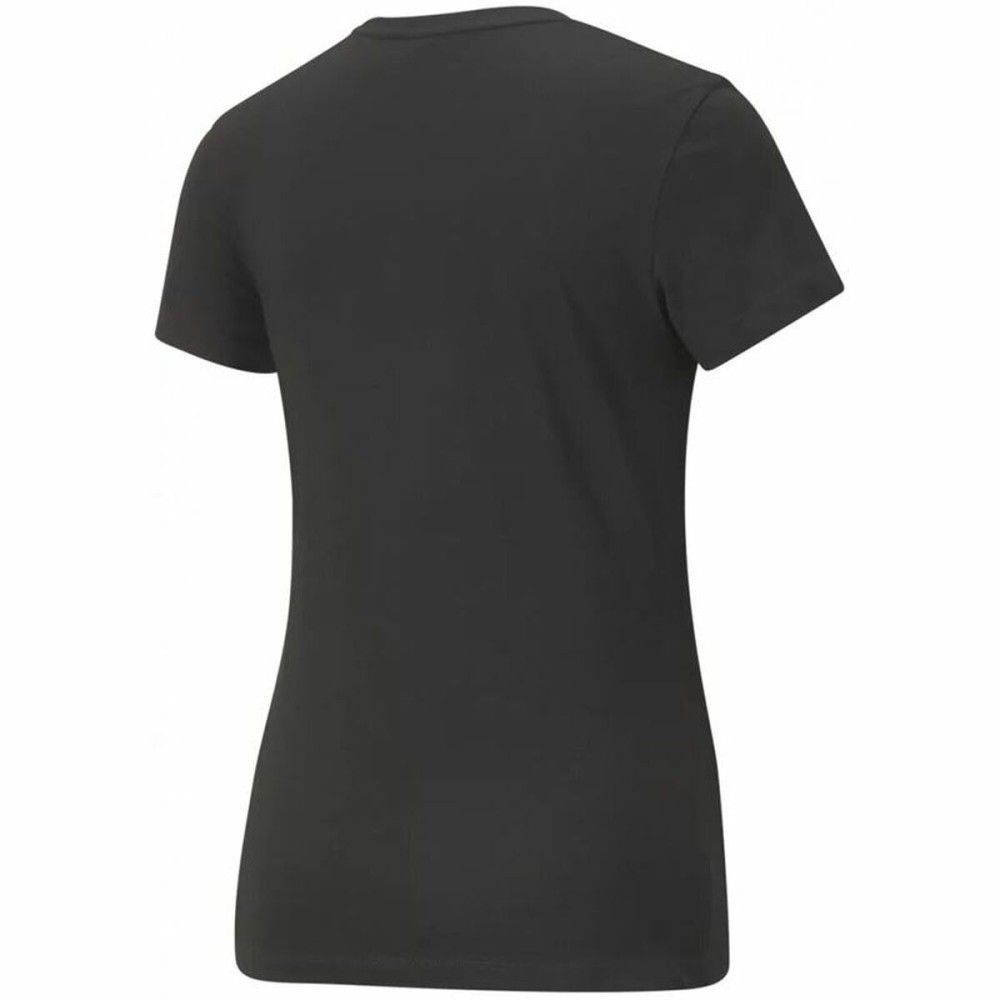 Kurzärmliges Sport T-Shirt Puma Essentials+ Embroidery Schwarz