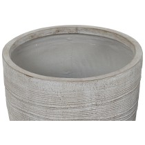 Set of Planters Home ESPRIT Beige Fibreglass Magnesium 45 x 45 x 43 cm (3 Units)