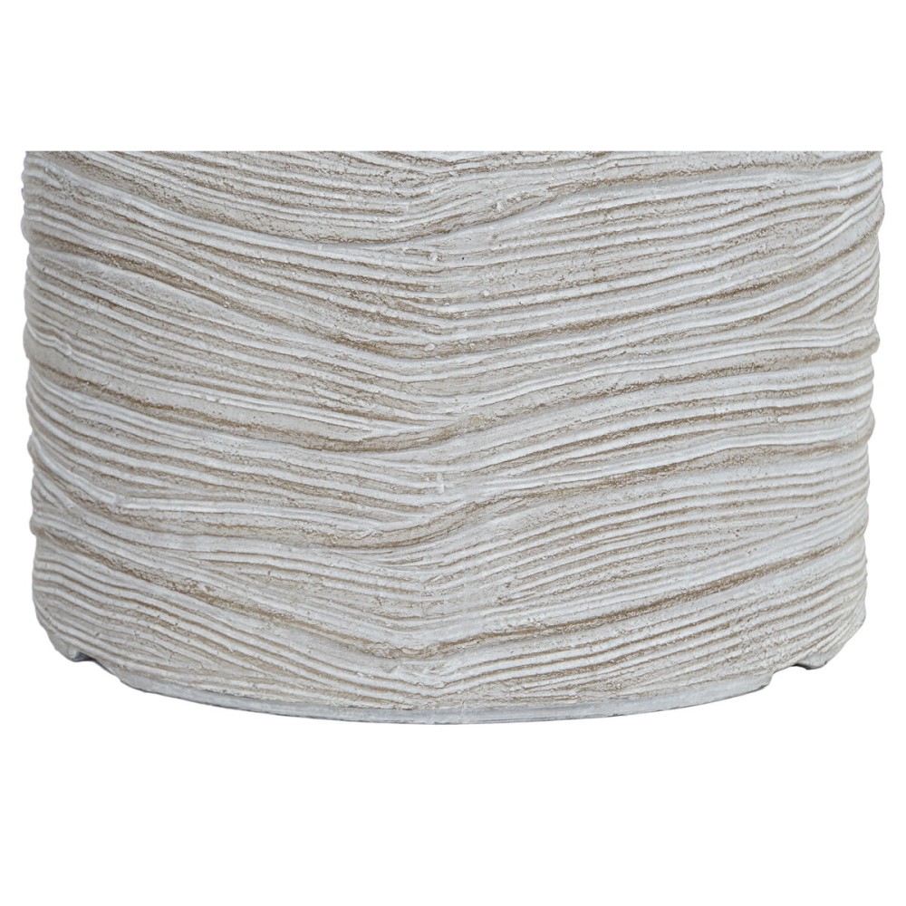 Set de pots de fleurs Home ESPRIT Beige Fibre de Verre Magnésium 44,5 x 44,5 x 44 cm (3 Unités)