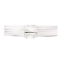 Aufhänger-Set Dem Weiß Kunststoff 12 Stücke 38 x 17,5 cm (8 Stück)