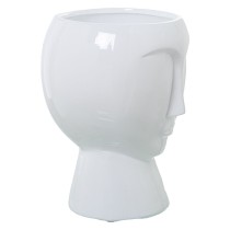 Vase Alexandra House Living White Ceramic Shiny Face 27 x 27 x 35 cm