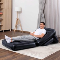 Bestway Fauteuil Gonflable 4 Positions Noir 191x38x25 cm Intérieur 75114