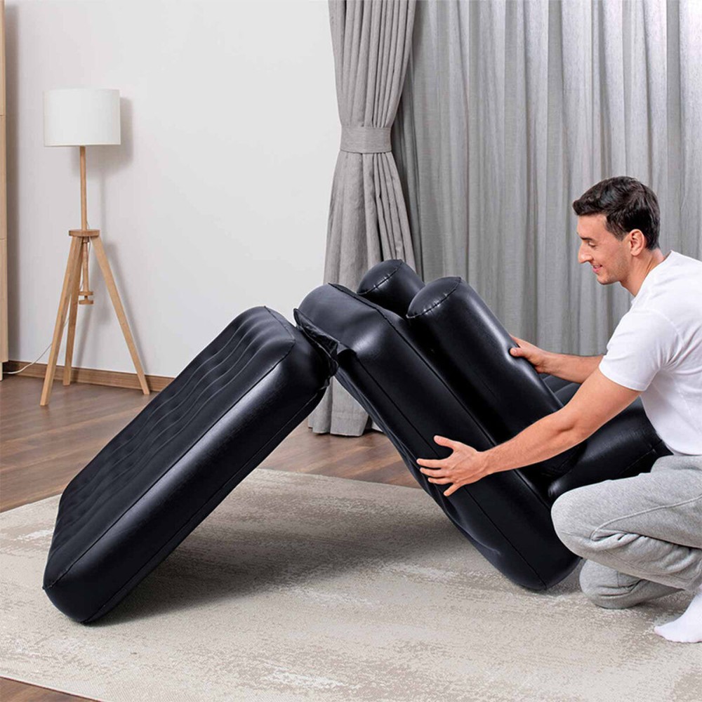 Bestway Fauteuil Gonflable 4 Positions Noir 191x38x25 cm Intérieur 75114