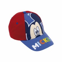 Kinderkappe Mickey Mouse Happy smiles Blau Rot (48-51 cm)