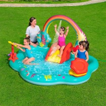 Bestway Piscine Gonflable Aire de Jeux Disney Sirenita 221x193x117cm+2 Ans Jardin 91097