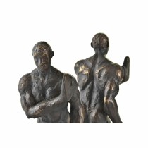 Bookend DKD Home Decor Black Copper Resin Men 14 x 8,4 x 25 cm