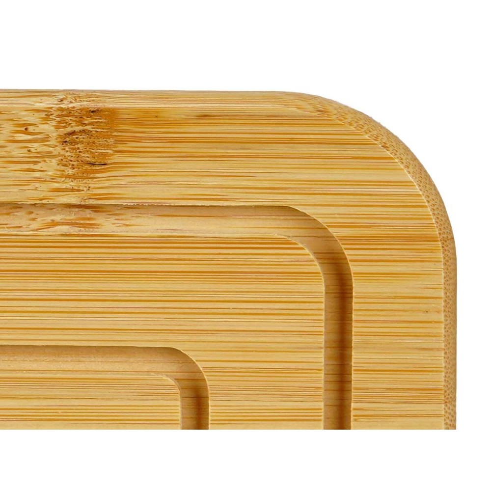 Dessous de plat Kinvara 896 Naturel Bambou Carré 19 x 1 x 19 cm (24 Unités)