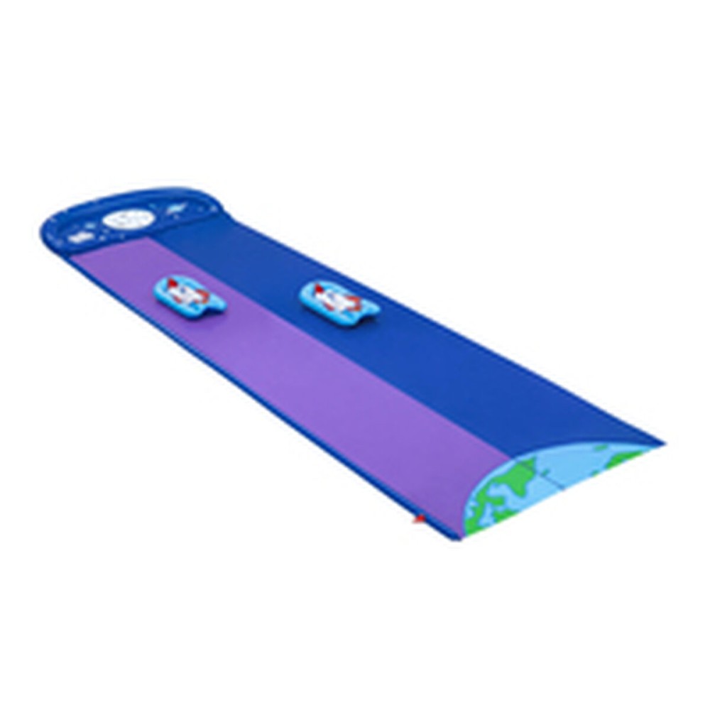 Bestway Piste Glissante avec Rampe de Saut Double 488x138 cm +3 ans Jardin 52364