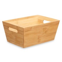 Panier Multi-usages Kinvara B7656-2515 Naturel Bambou 15 x 29 x 8,5 cm Avec des poignées (12 Unités)