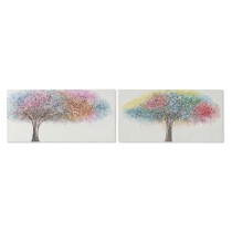 Toile Home ESPRIT Toile Bois MDF 120 x 3 x 60 cm