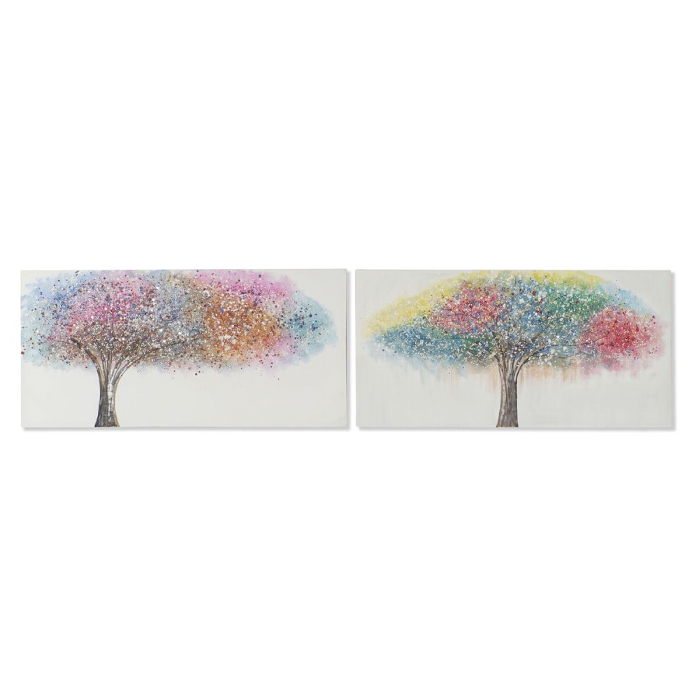 Toile Home ESPRIT Toile Bois MDF 120 x 3 x 60 cm