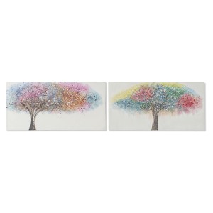 Toile Home ESPRIT Toile Bois MDF 120 x 3 x 60 cm