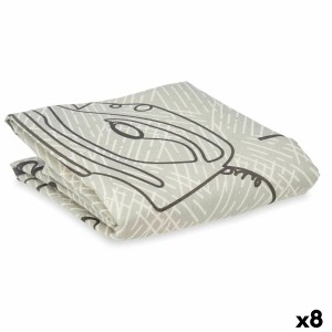 Bügelbrettbezug Grau 140 x 50 cm Bügeleisen (8 Stück)