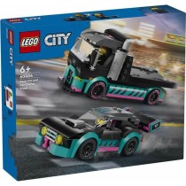 Set de construction Lego Coche de Carreras y Camion de Transporte Multicouleur