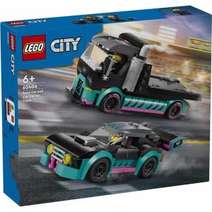 Set de construction Lego Coche de Carreras y Camion de Transporte Multicouleur