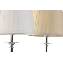 Tischlampe Home ESPRIT Weiß Beige Metall Porzellan 25 W 220 V 20 x 20 x 44 cm (2 Stück)