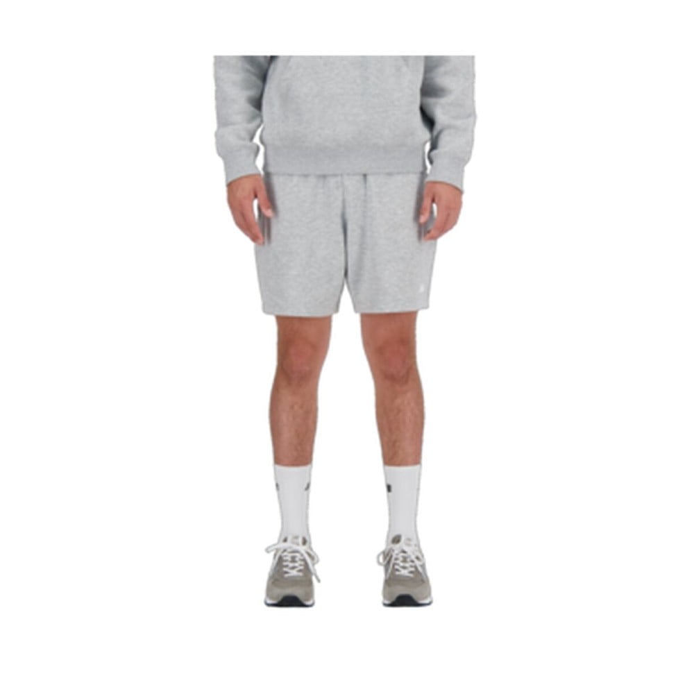 Herren-Sportshorts New Balance ESSENTIALS FRENCH TERY SHORT 7 MS41520 Grau
