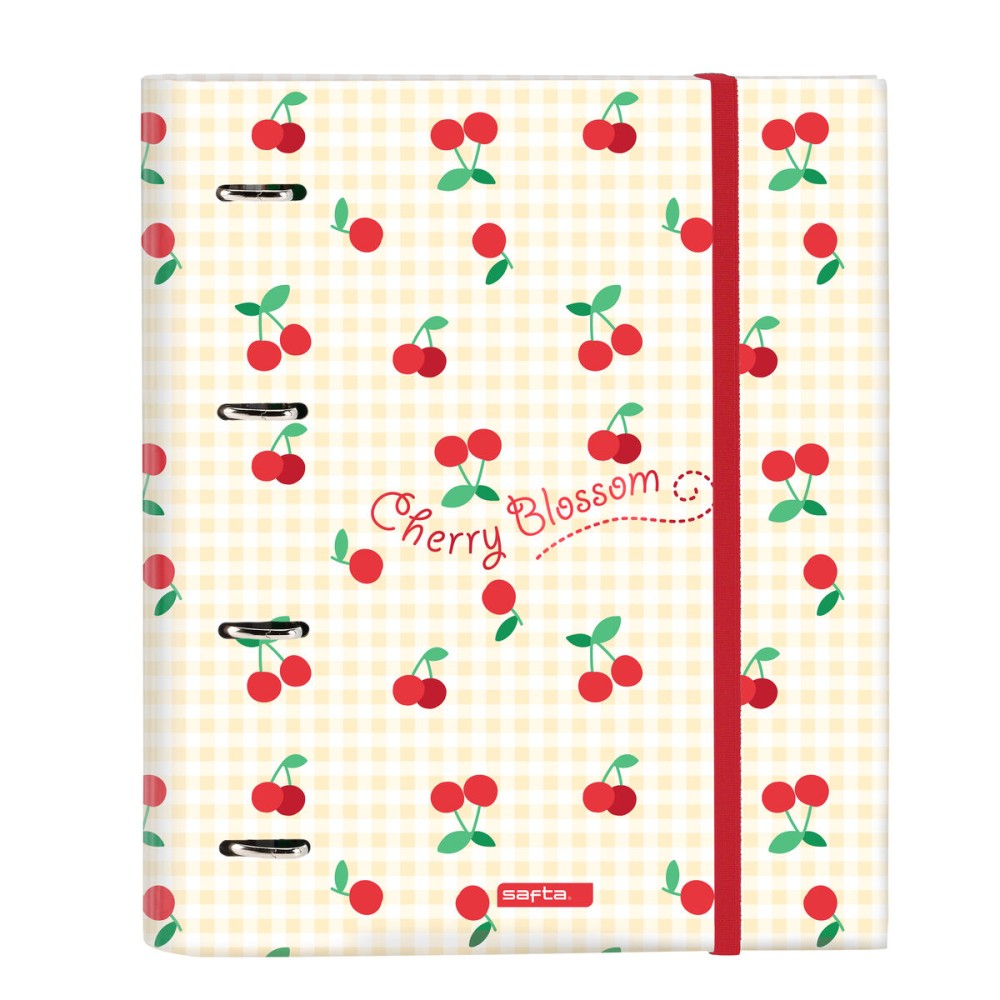 Ring binder Safta Cherry A4 Beige (27 x 32 x 3.5 cm)