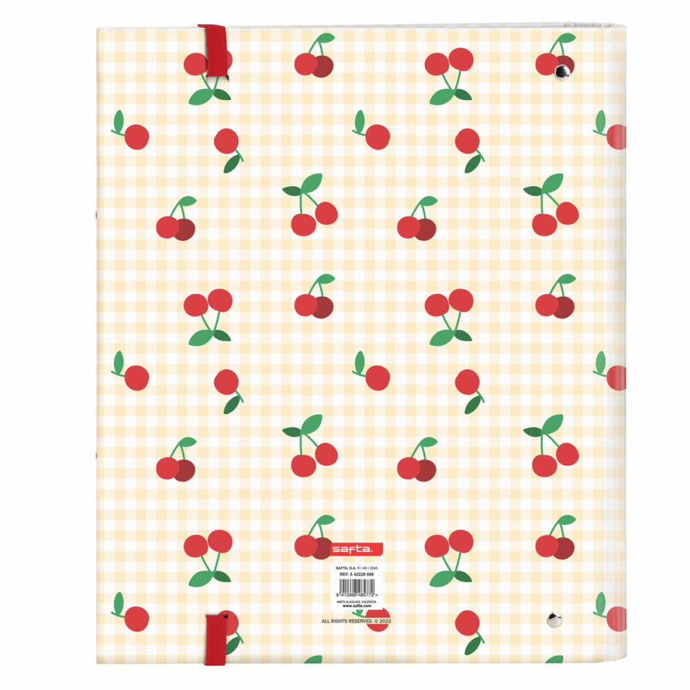 Reliure à anneaux Safta Cherry A4 Beige (27 x 32 x 3.5 cm)