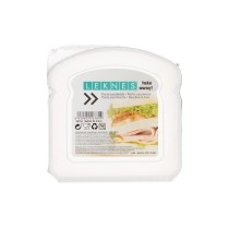 Brotdose für Sandwiches Leknes 47034E Durchsichtig Kunststoff 12 x 4 x 12 cm (24 Stück)