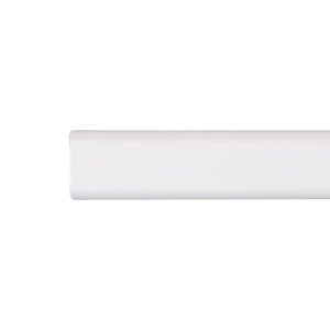 Wardrobe rail Stor Planet Cintacor White Oval 100 cm 15 x 25 mm
